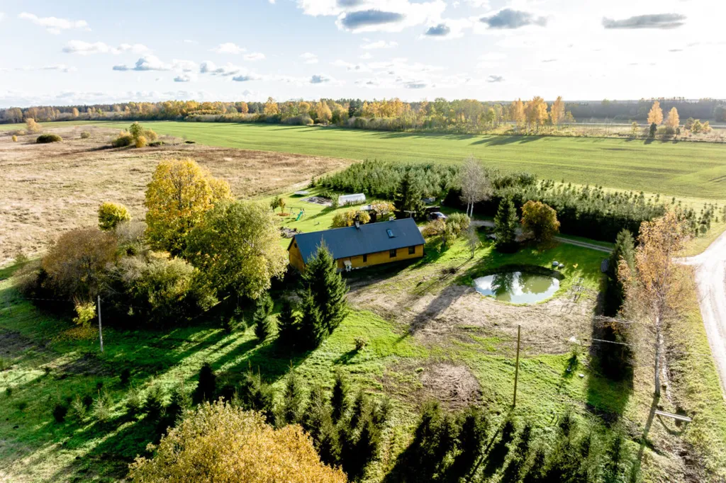 Aerial - Renovated Cottage with Sauna in Soeva