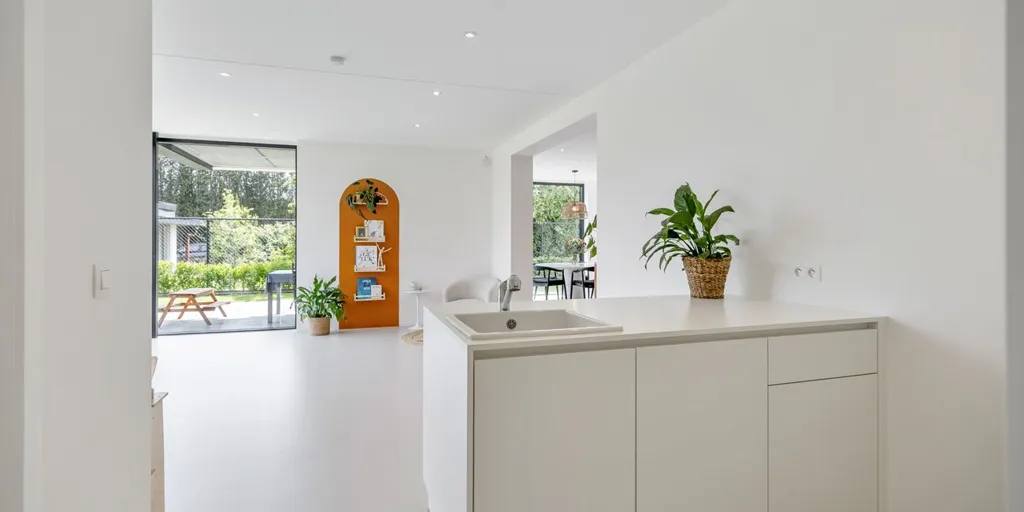 Köök - Renovated Modern House with Terrace in Lommel