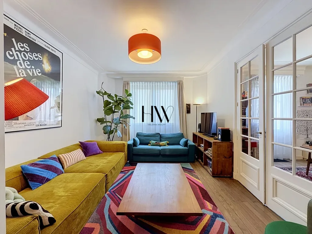 Living Room - Haussmannian Flat with Balcony in Annemasse Centre