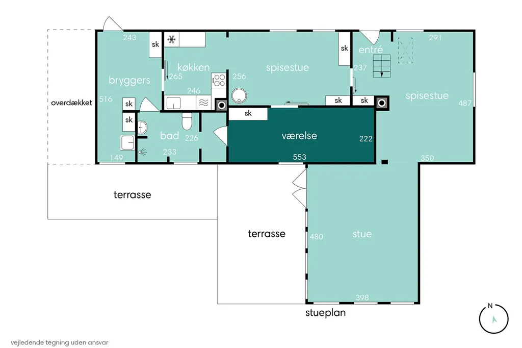 Maison 4 pièces à Mørkøv