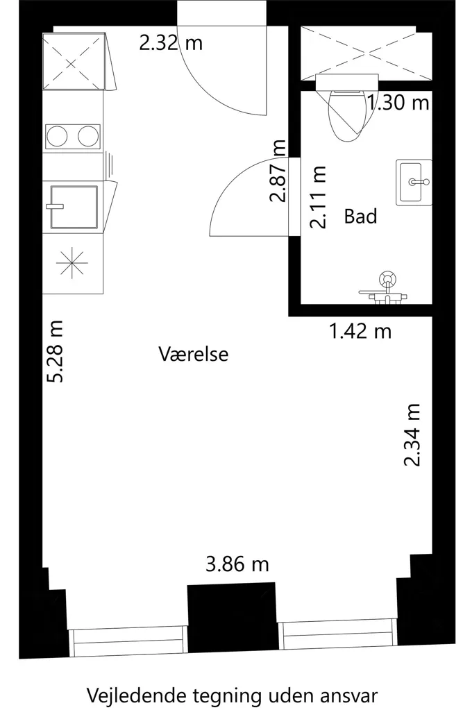 Appartement 1 pièces à Odense