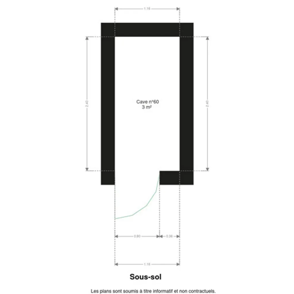 Plan - Appartement 2 Chambres avec Terrasses à Gilly