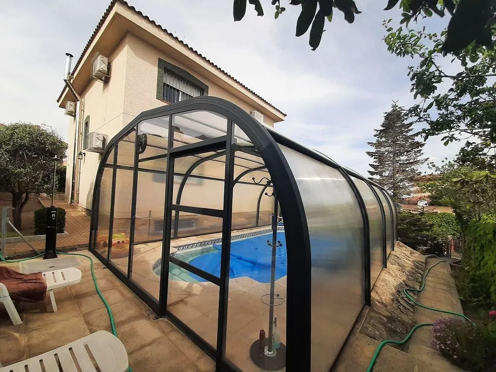 Piscine - Chalet with Pool in Navas del Rey