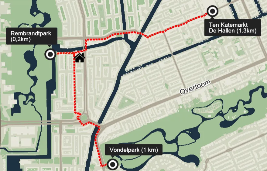 3 magamistoaga korter asukohas Amsterdam