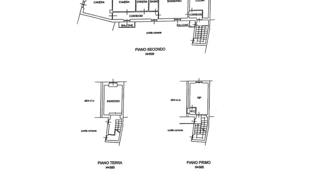 Plaan - Terraced House with Balconies in Cesano Maderno
