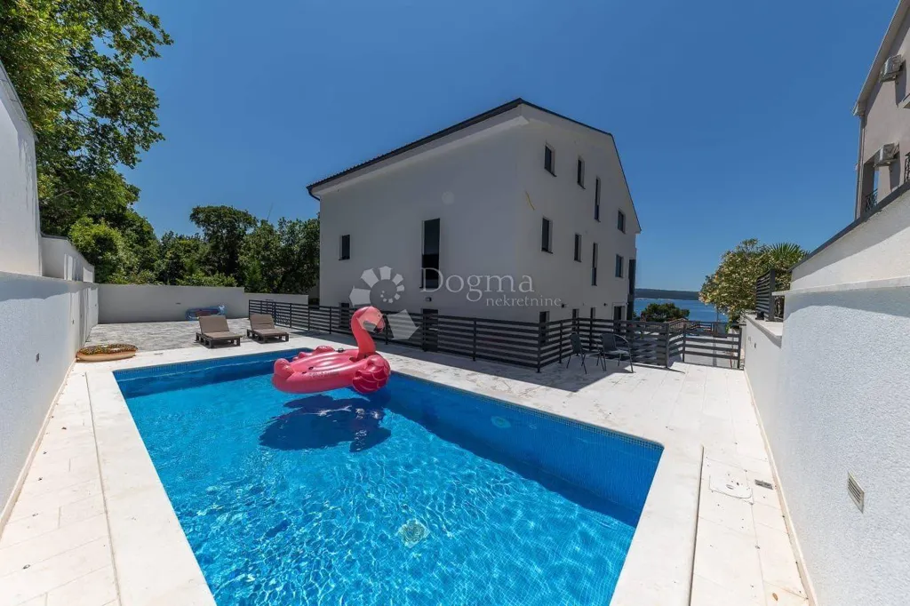 Pool - Designer Apartment with Sea View in Crikvenica
