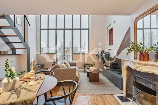 Séjour - Appartement de Luxe Rénové avec Ascenseur à Paris 5ᵉ