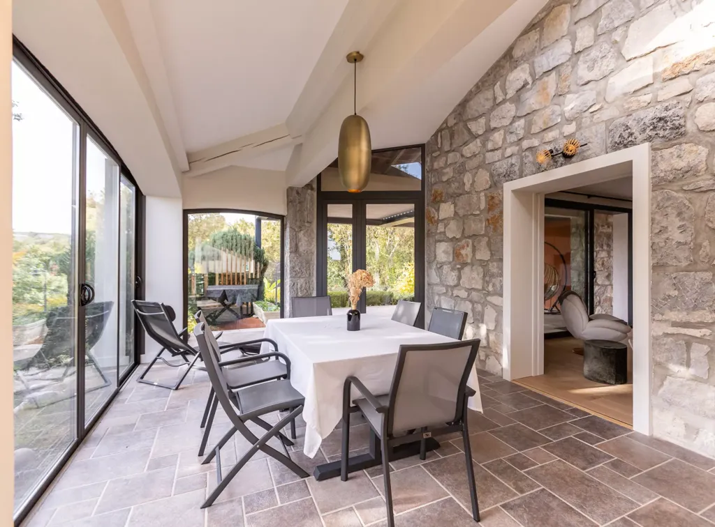 Terrace - Exceptional Villa with River Access in Ardèche Gorges