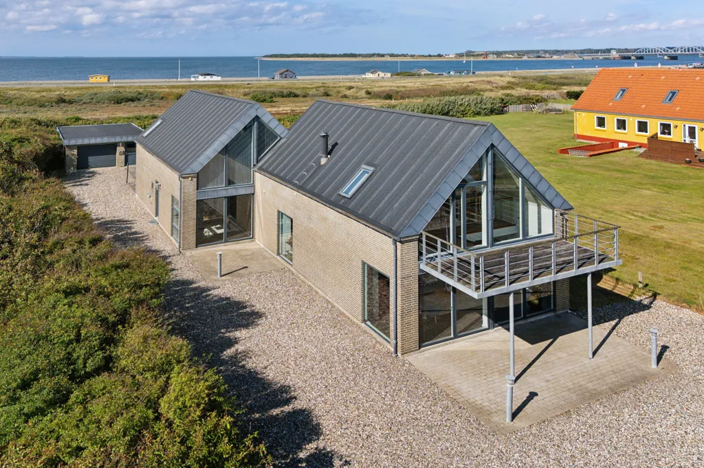 Vue aérienne - Modern Villa with Water Views in Oddesund