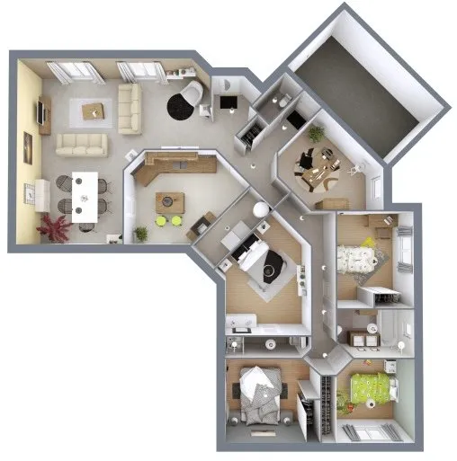 Plaan - New Build House with Garden in Cenon