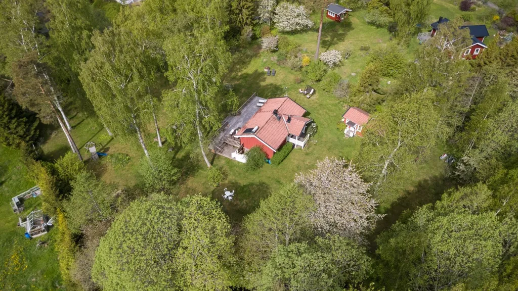 Vista aerea - Well-Maintained Cottage with Garden in Runmarö