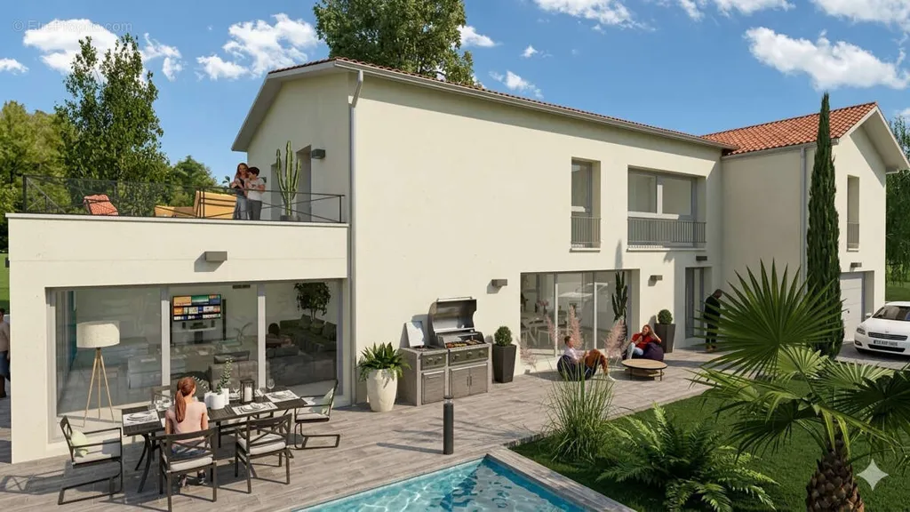 Contemporary House with Pool in Écully