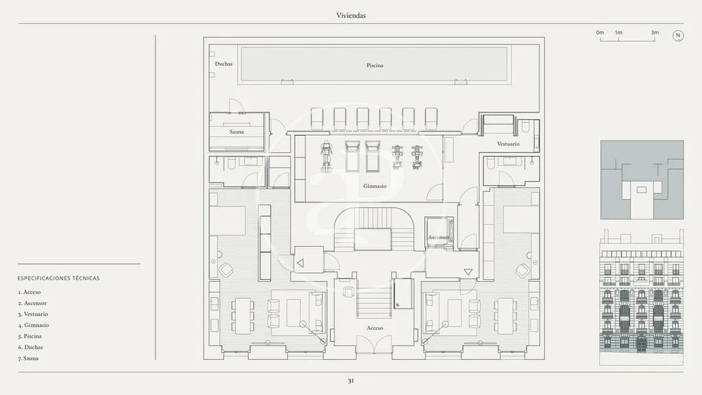 Floor Plan - Luxury Flat with Pool in Salamanca, Madrid