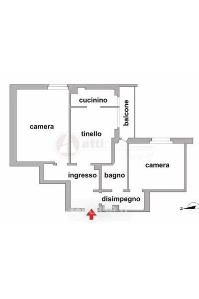 Plaan - Apartment with Terrace in Trieste