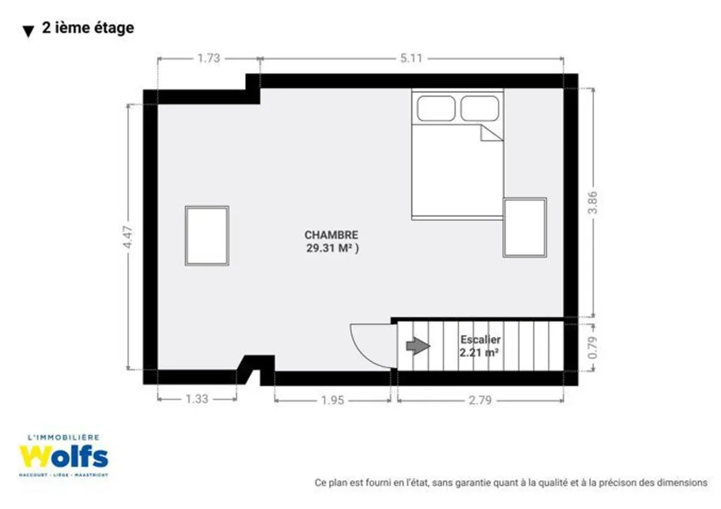 Plaan - Three-Bedroom House with Garden in Saint-Nicolas