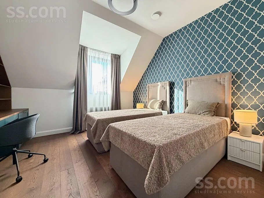 Chambres - Luxury 4-Bedroom Apartment with Balcony in Riga Centre