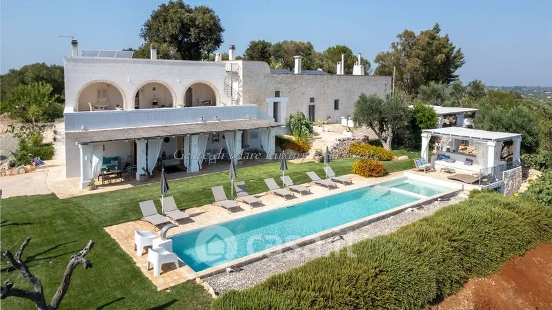 Vue aérienne - Rustic Masseria with Pool in Ostuni