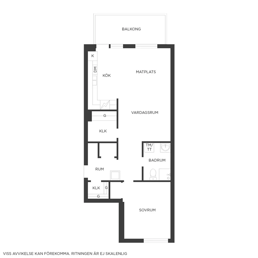 Appartement 2 pièces à Göteborgs kommun
