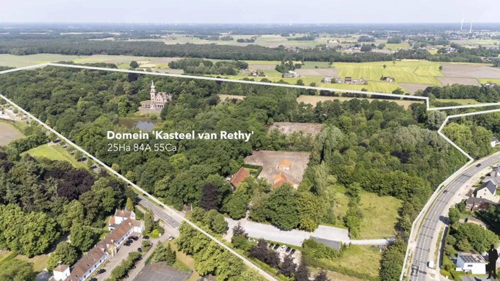 Vista aerea - Historic Château with Park in Retie