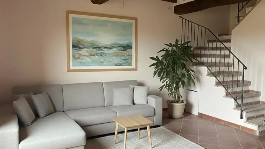 Séjour - Rustic Terraced House with Garden in Salteano
