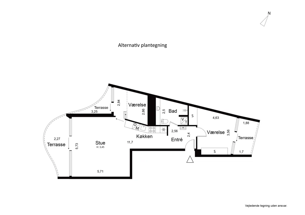 Plaan - Exclusive Harbour View Penthouse in Sluseholm