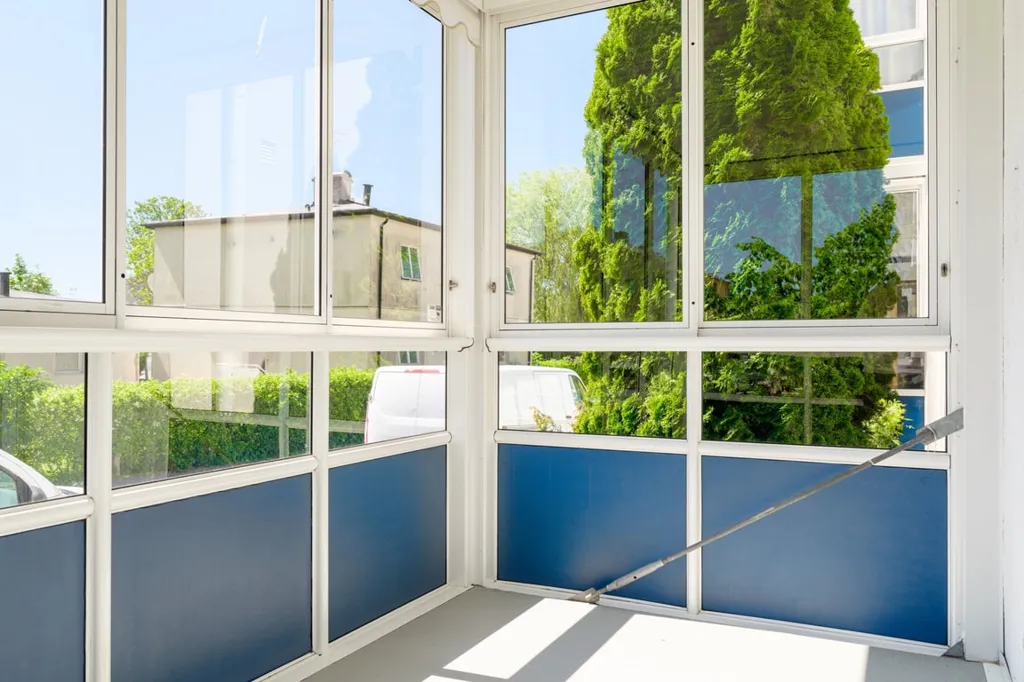Balcon - Apartment with Large Glazed Balcony in Anderslöv