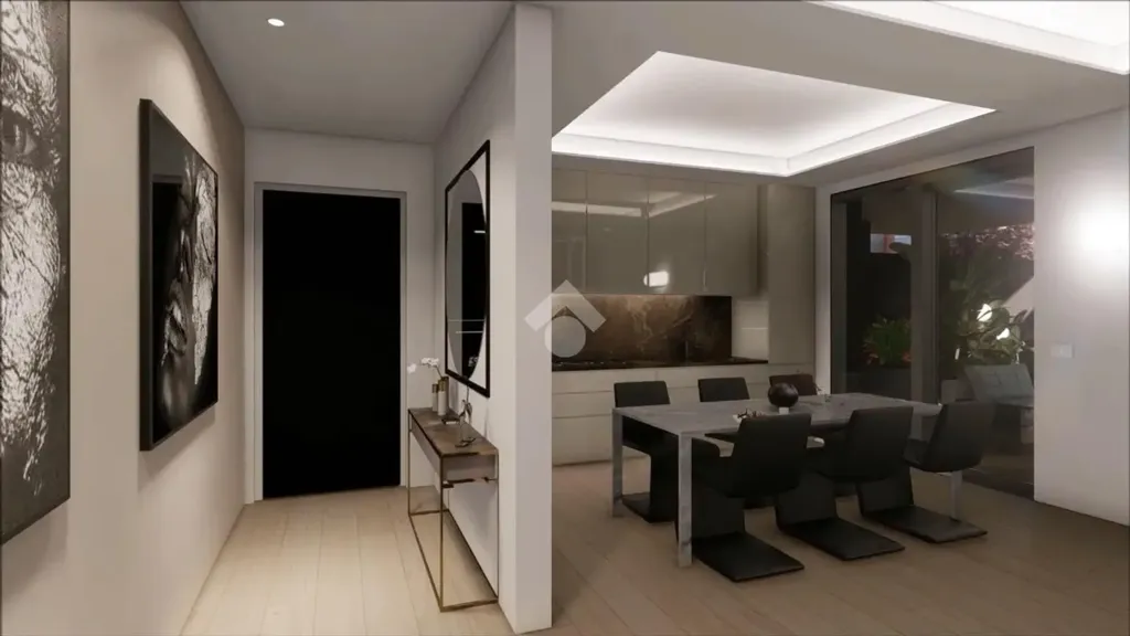 Salle à manger - Attico with Private Terrace in Brescia