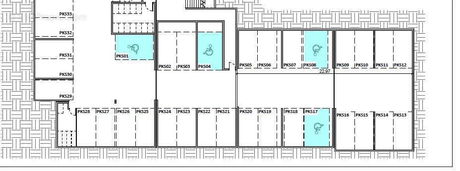 Floor Plan - 8 Underground Parking Spaces in Châteauneuf-de-Gadagne