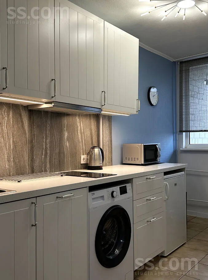 Cucina - One-Bedroom Flat with Balcony in Purvciems