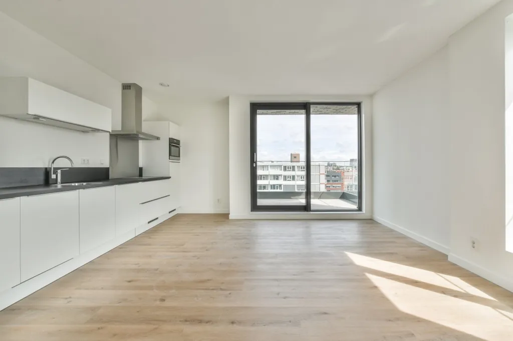 Köök - Modern Apartment with West View in Amsterdam
