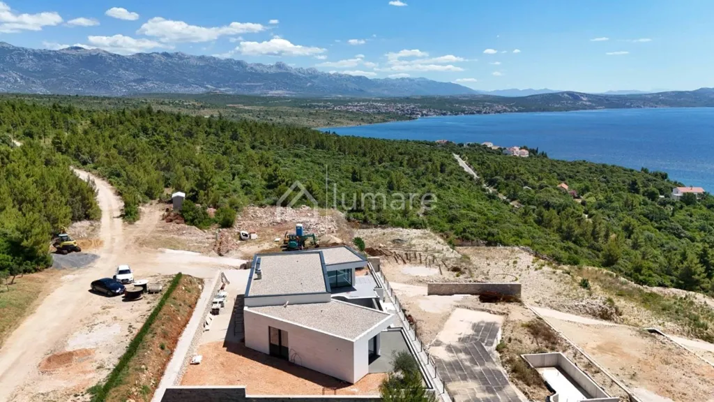 Vue aérienne - Villa with Sea View near Zadar