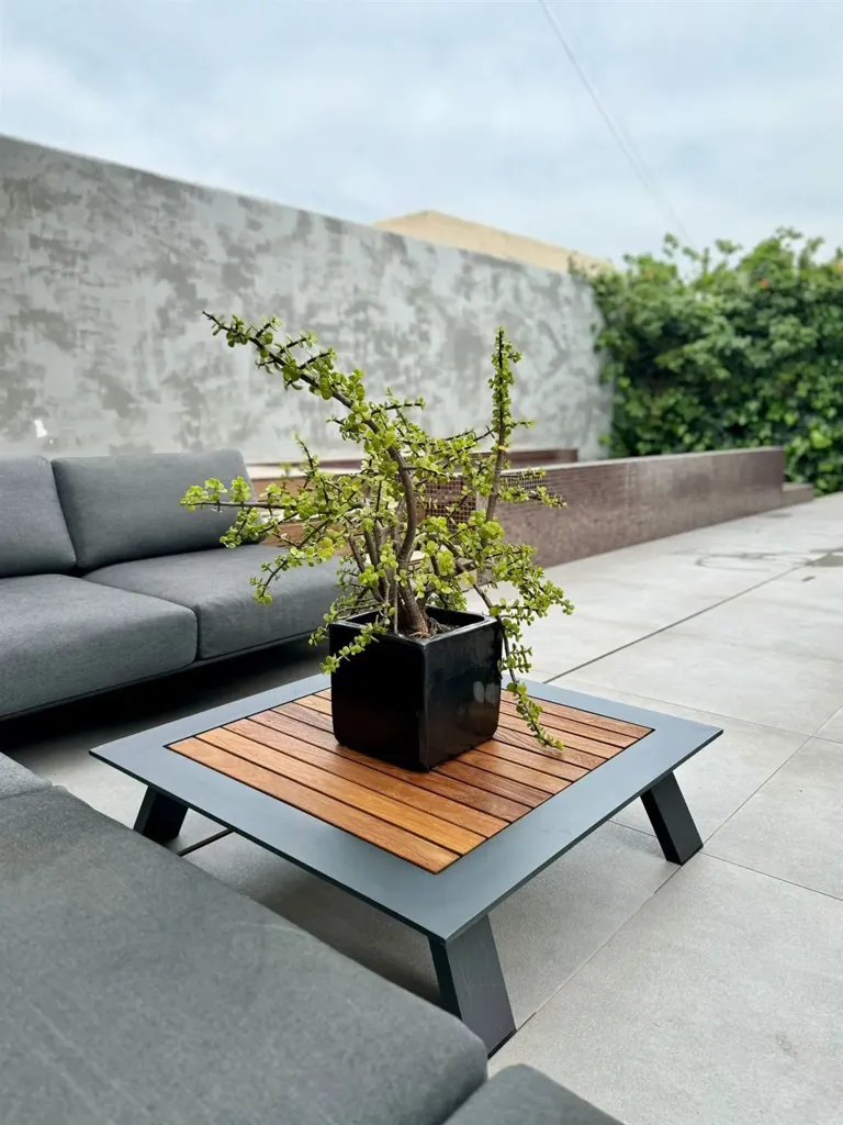 Terrasse - Contemporary Apartment with Pool in San Josep