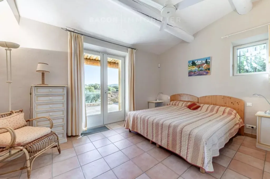 Chambres - Propriété avec Vue et Piscine près de Saint-Saturnin-lès-Apt