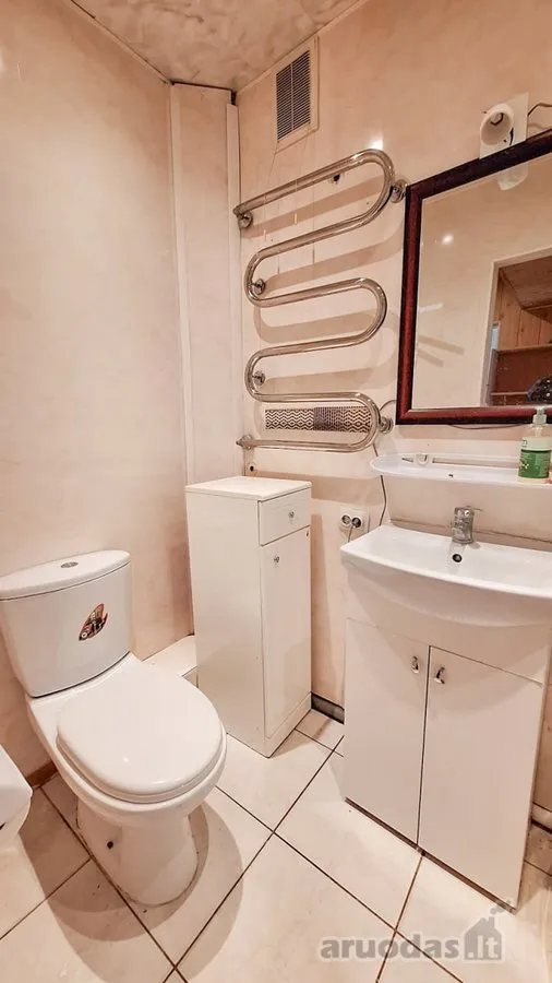 Salles de bain - Two-Bedroom Apartment with Balcony in Marijampolė