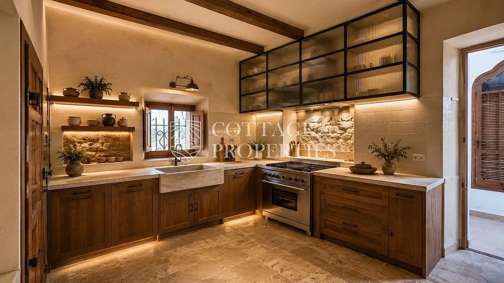 Kitchen - Traditional Masía in Bellcaire d'Empordà