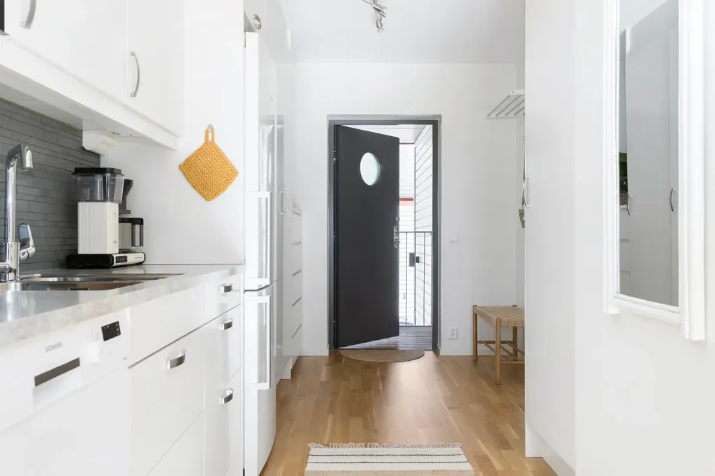 Köök - Apartment with Balcony in Kungsbacka