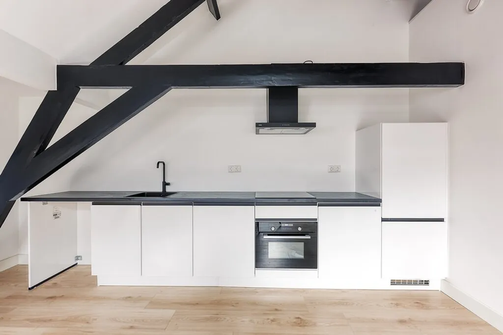 Cuisine - Modernised Apartment with Private Parking in The Hague Centre