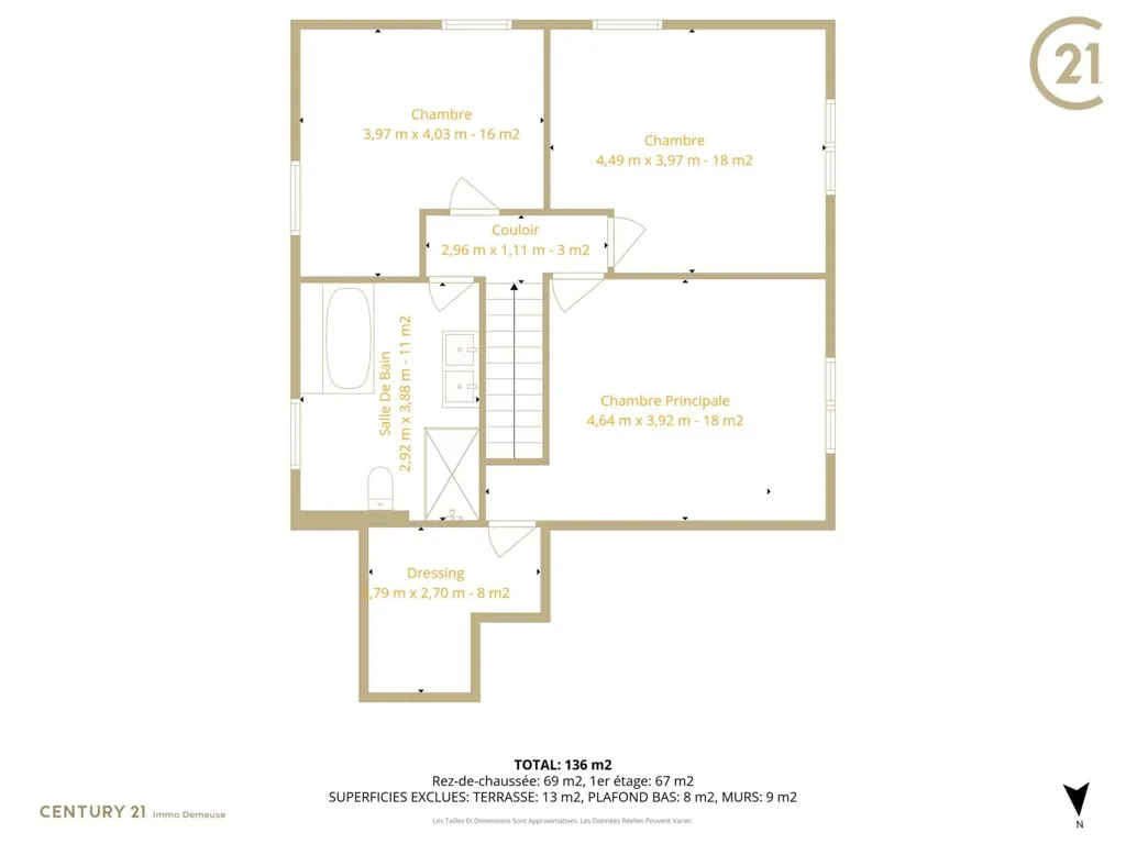 3-bedroom apartment in Jambes