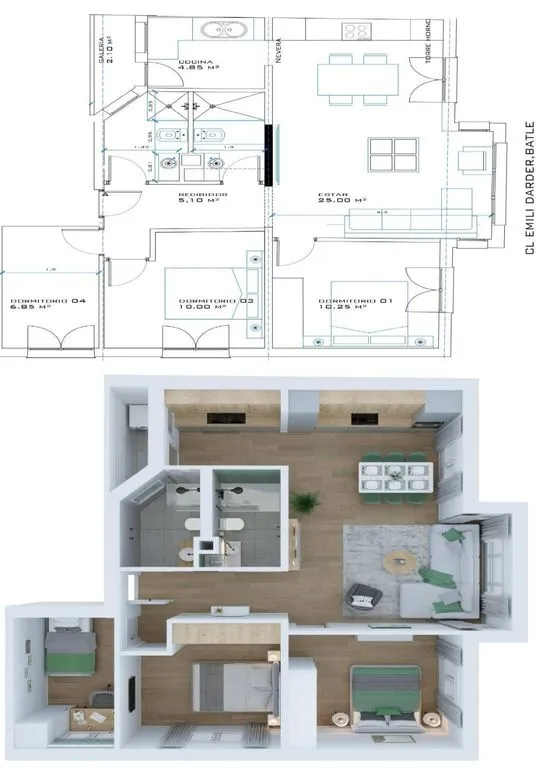 Plan - Luxury Apartment with Central Location in Palma de Mallorca