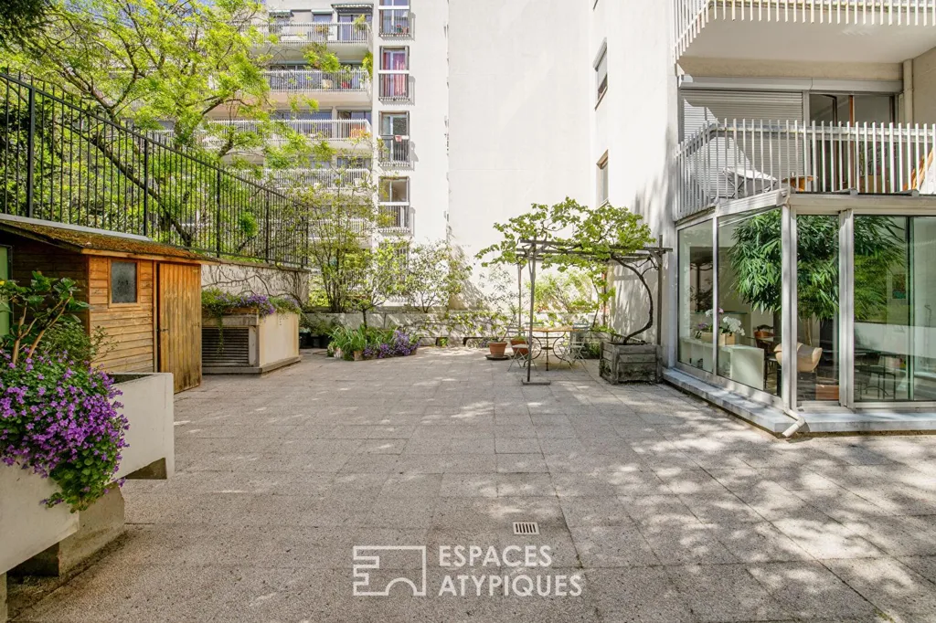 Terrasse - Appartement avec Terrasse au Premier Étage à Paris