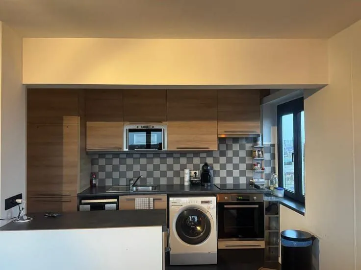 Cucina - Apartment with Canal View in Deurne, Antwerp