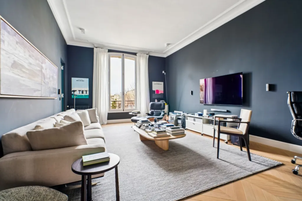 Séjour - Appartement Luxueux Duplex à Neuilly-sur-Seine