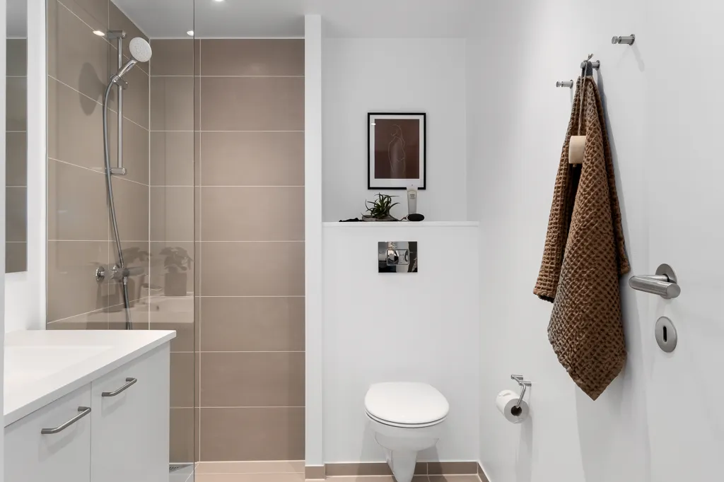 Salles de bain - Luxury Apartment with Panoramic Views in Horsens