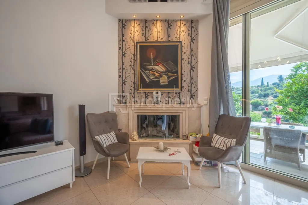 Séjour - Luxury Villa with Sea View in Paralia