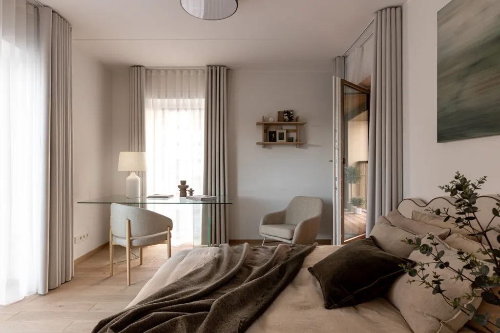 Bedrooms - Apartment with Sauna and Balcony in Kristiine