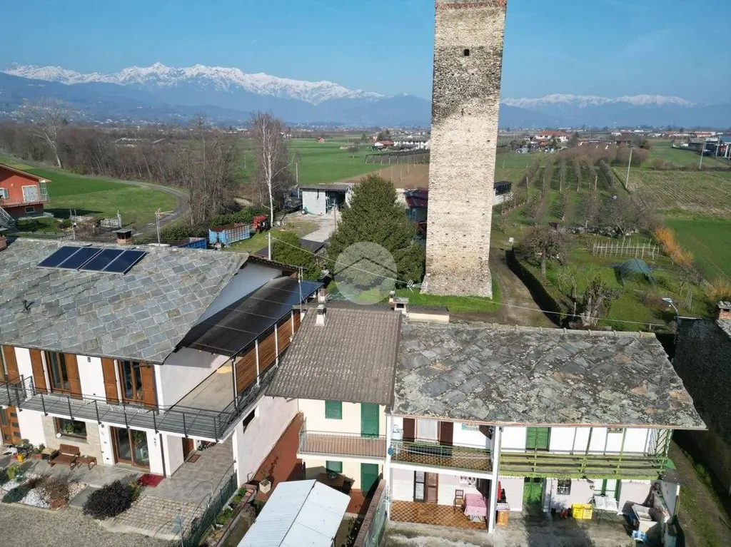 Aerial - Semi-detached House with Garden in Bagnolo Piemonte
