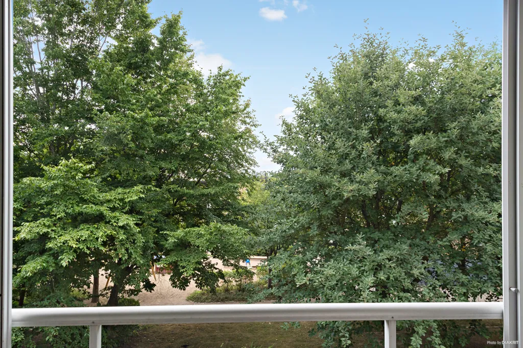 Balcony - Two-Bedroom Flat with Glazed Balcony in Åstorp