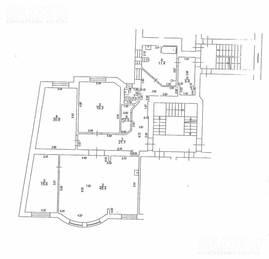 Appartement 4 pièces à Rīga