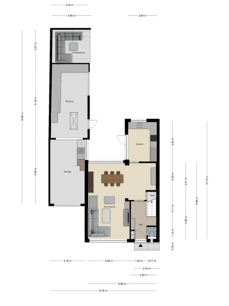 Plan - 2/1 Cap House with Double Garage in Wouw