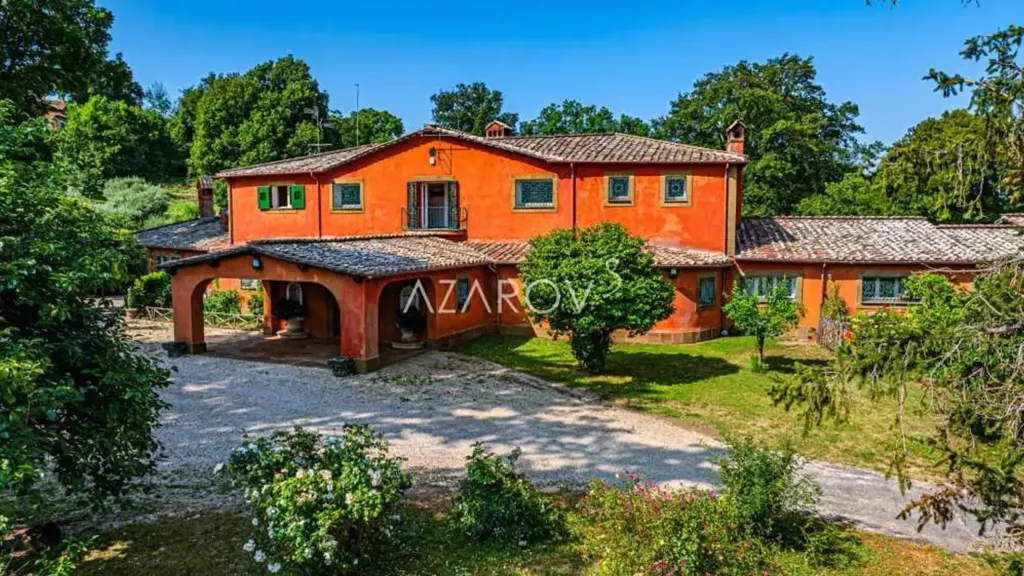 Õhuvaade - Historic Villa with Pool in Grottaferrata